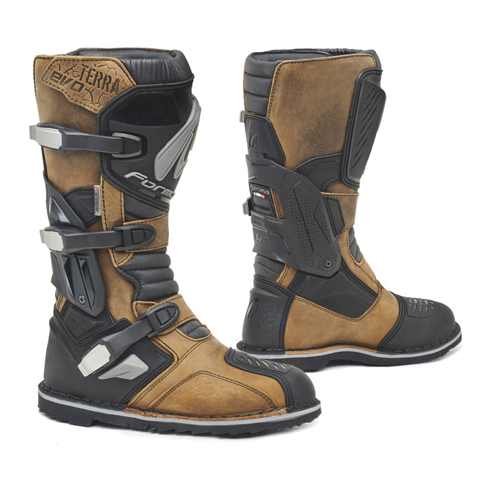 Brown sale motocross boots