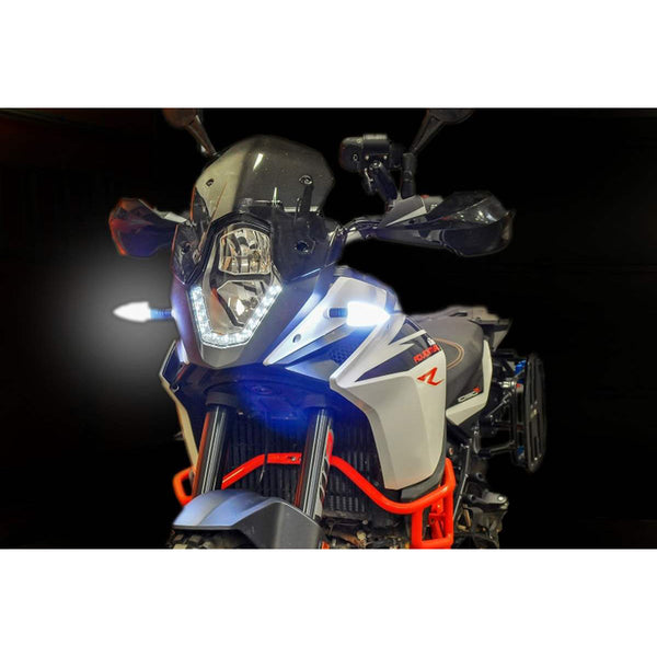 Evolution LED H4 Safety Turn Signal Flashers Inserts - All except KTM 250-690, Husqvarna 501 & 701, BMW R1200GS, G310GS, RnineT 2018 and up