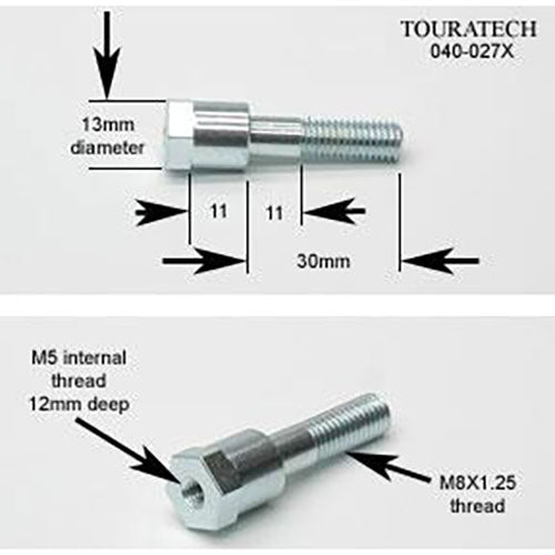 05 Bolt M8X30mm w/ M5 Internal Thread