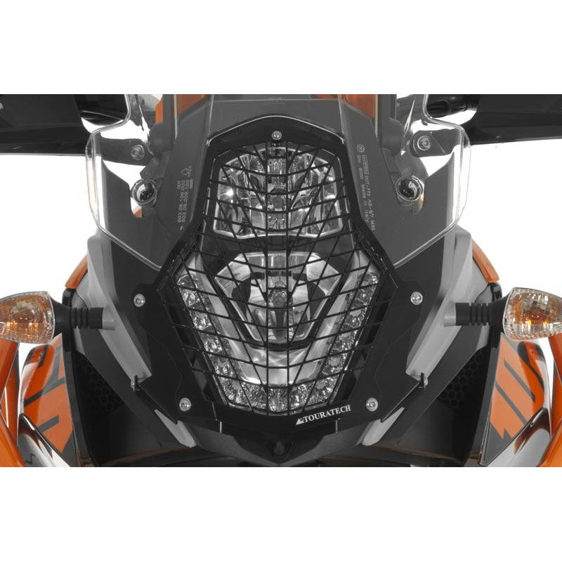 Headlight Guard Stainless Steel Quick-Release Black/Black - KTM Adventure 1050, 1090 /R, 1190 /R all years & 1290 up to 2016