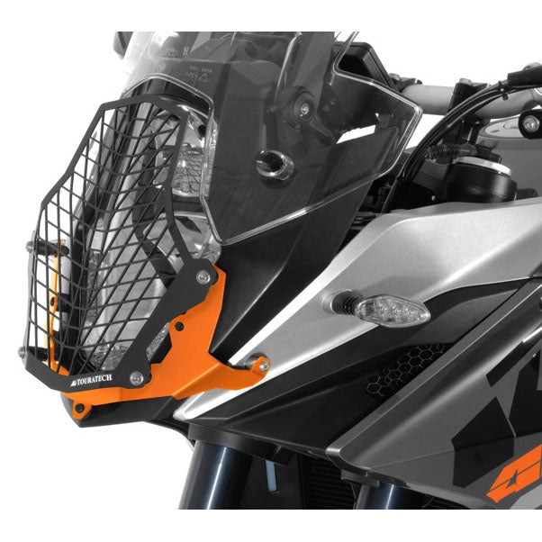 Headlight Guard Stainless Steel Quick-Release Black/Black - KTM Adventure 1050, 1090 /R, 1190 /R all years & 1290 up to 2016