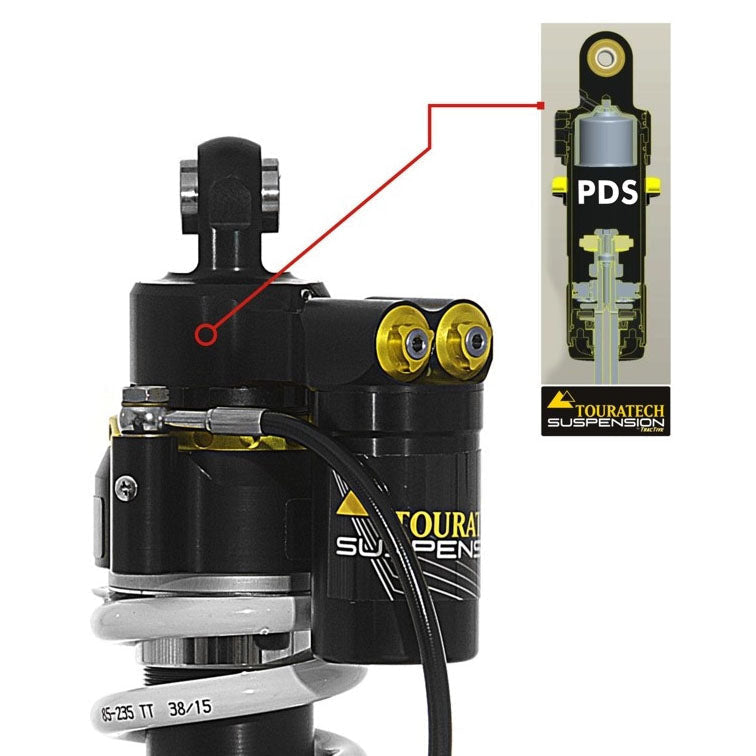 Amortisseur Extrême PDS Standard, Abaissement 25mm (Réservoir, Ajustement Pré-Charge, Haute & Basse Vitesse) - Honda XL750 Transalp