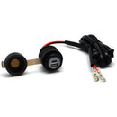 Dual USB A+C Socket 12-24V with Handlebar Mount 21mm or 25mm
