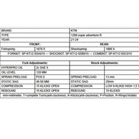 Ressorts Progressifs de Fourche & Amortisseur - KTM Adventure R 1290 22-