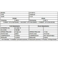 Progressive Fork & Shock Springs Standard & 25mm Lowering - CFMOTO Ibex 800 21-