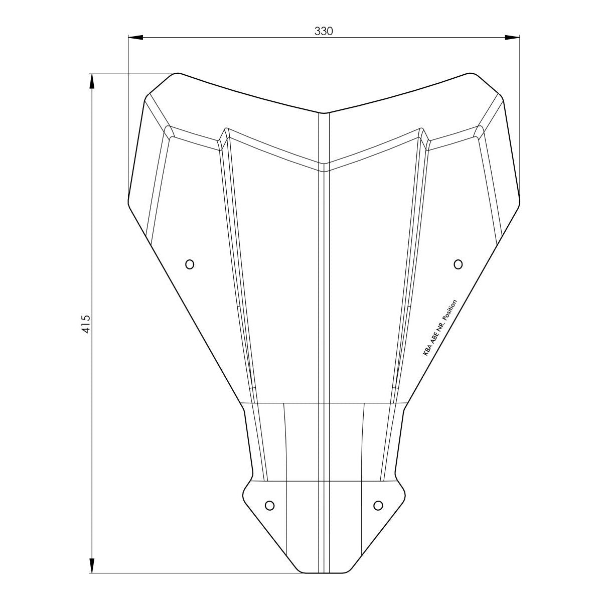 Windshield - Honda Africa Twin CRF1100L up to 2023