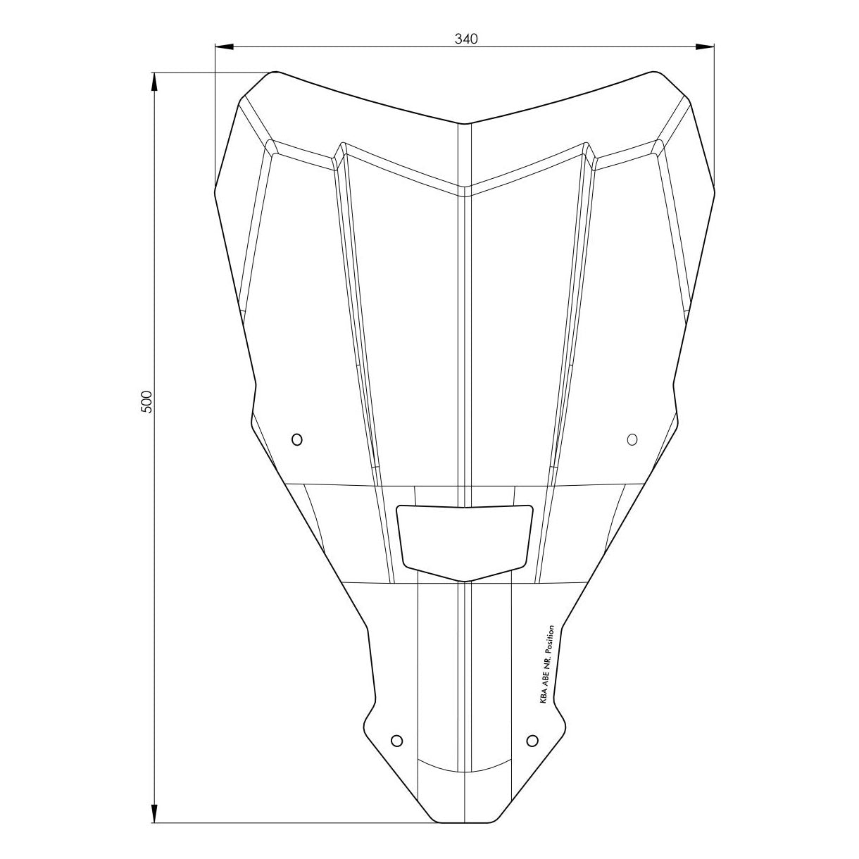 Windshield - Honda Africa Twin CRF1100L up to 2023