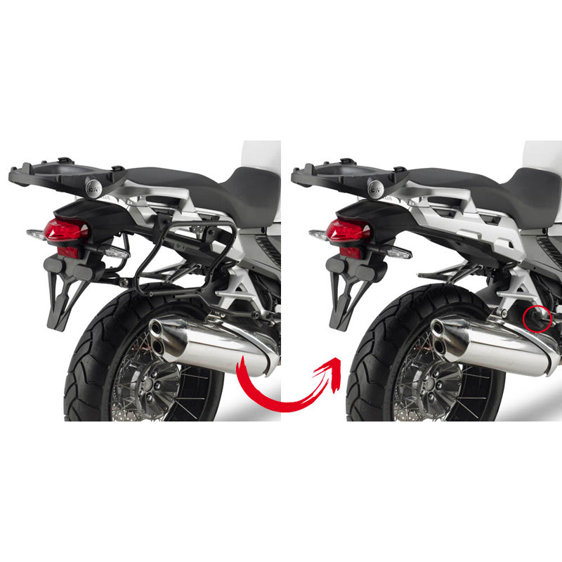 Supports Valises Latérales Relâche Rapide pour V35/V37 - Honda VFR1200X 16-18