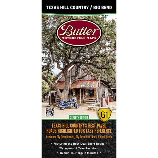 Carte Texas Hill Country/Big Bend G1 Butler Map - 7e Édition