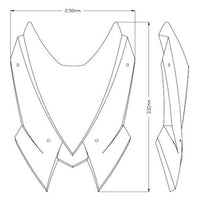 New Generation Sport Windshield - Kawasaki Z H2 20-