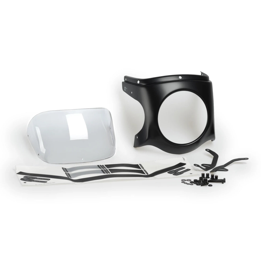 Retro Black Semi-Fairing Windshield - Triumph Bonneville Speedmaster 18-