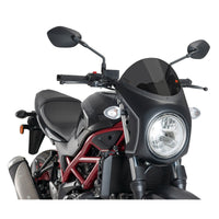 Retro Semi Fairing Black Housing Windshield - Suzuki SV650 17-