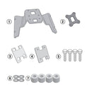 Ensemble d'Adaptateur 4123 pour Valises Latérales sans Valise du Haut - Kawasaki Ninja H2 SX 18-