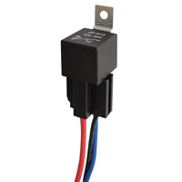 JD1912 Relay Harness 12V 40A 4 Pin SPST 12AWG Harness Sockets with Color-Labeled Wires