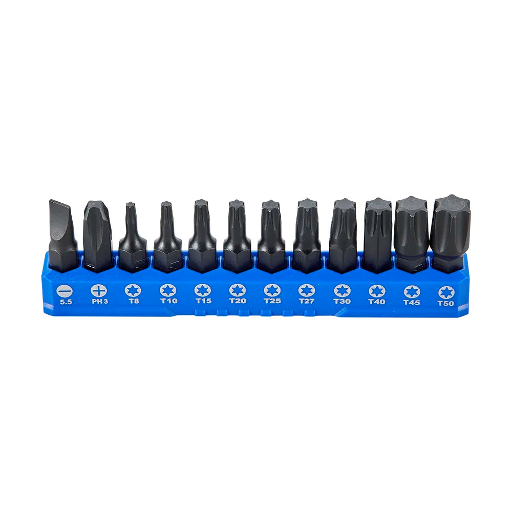 SBV tools 1/4″ Torx Star Bit Set (25mm), 12 pcs