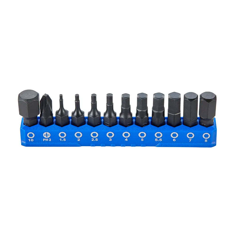 SBV Tools 1/4″ Hex Bit Set (25mm), 12 pcs