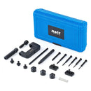 Ensemble d'Outils de Rupture de Chaîne 19 pièces avec Cadre en C, 3 Enclumes, 5 Embouts de Rupture pour Came et Chaînes 25 à 630 