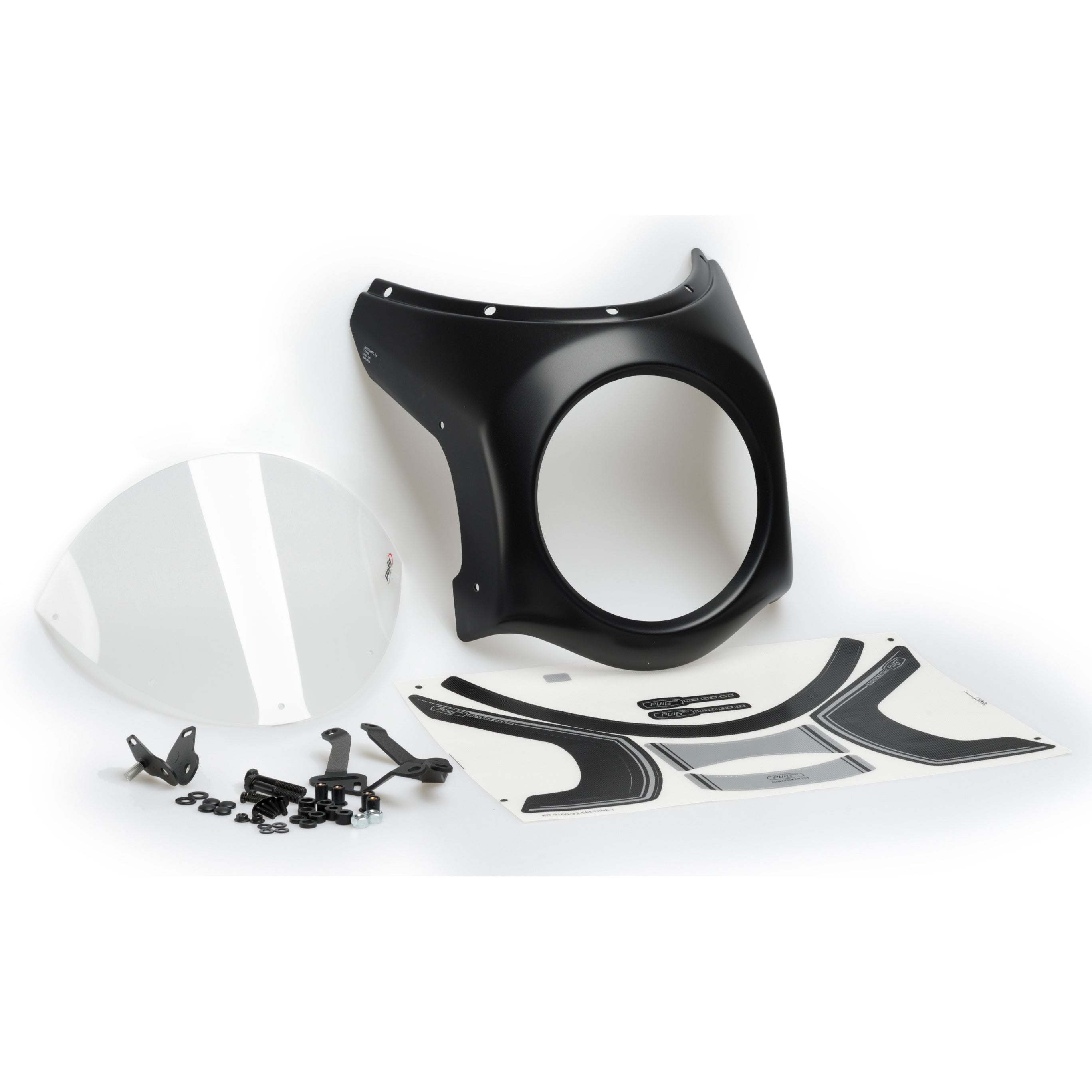 Retro Black Semi-Fairing Windshield - Triumph Scrambler 400X 24-