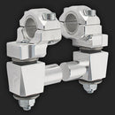 2" Pivoting Anti-Vibe Handlebar Risers - 7/8" or 1 1/8" Handlebar & 7/8" Stem