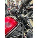 1 1/2" Up & 1 1/4" Back Offset Handlebar Risers - Honda Rebel CMX300, CMX500, CMX1100 /T