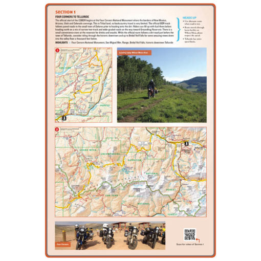 Carte Colorado COBDR Backcountry Discovery Route - 3e Édition