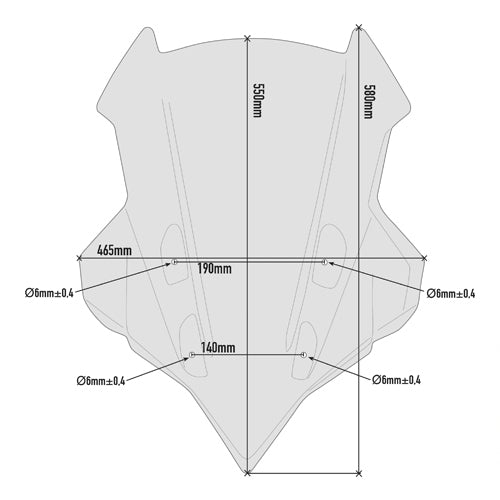 Windshield - Yamaha Tracer 900 18-20