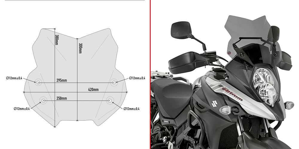 Windshield for Suzuki DL650 V-Strom 2017-24