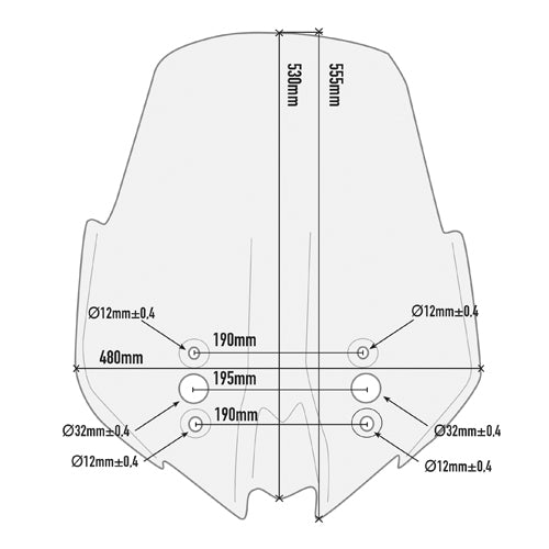 Windshield - Kawasaki KLZ1000 Versys 1000 17-18