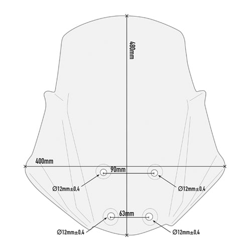 Windshield - Kawasaki KLE300 Versys-X 300 17-