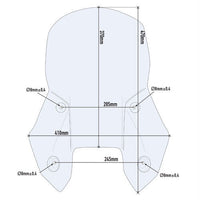 Windshield for KTM Adventure 1050, 1090 /R, 1190 /R, 1290 2015-16, 1290T 2017