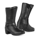 Lady Rider WP Black Women Café Racer Boots by Eleveit