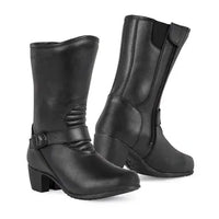Lady Rider WP Black Women Café Racer Boots by Eleveit