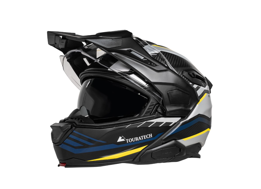 Aventuro Travel Carbon Midnight Edition Flip-up Helmet by Touratech