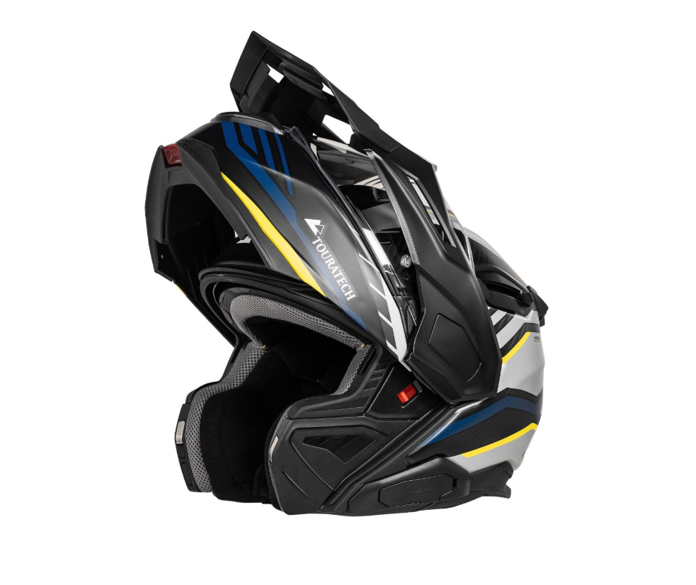 Aventuro Travel Carbon Midnight Edition Flip-up Helmet by Touratech