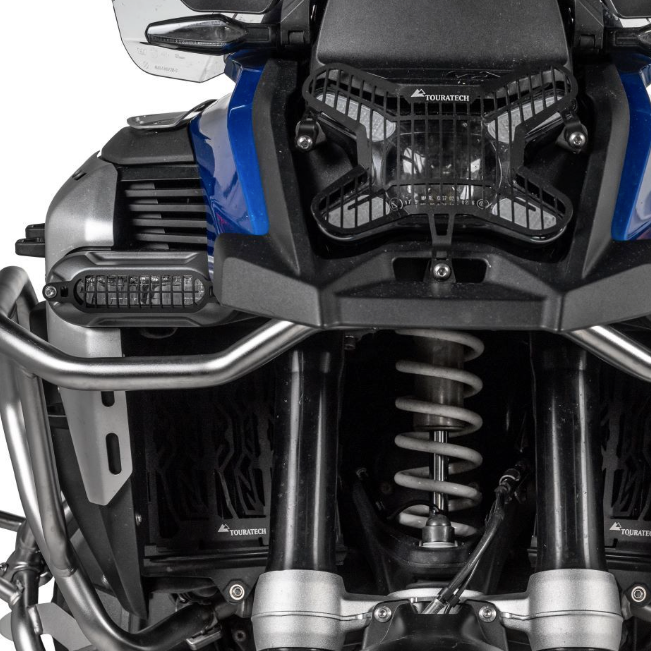 Headlight Guard for Auxiliary Headlights on BMW R1300GS Adventure