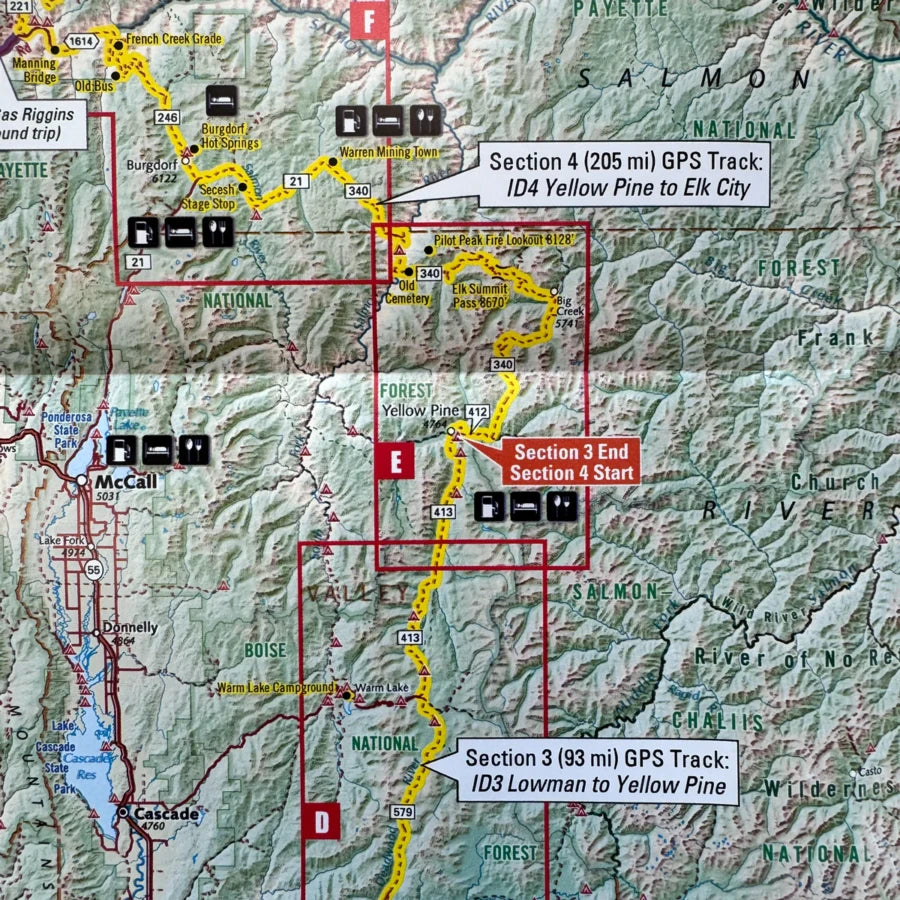 Idaho IDBDR Backcountry Discovery Route Map - 3rd Edition