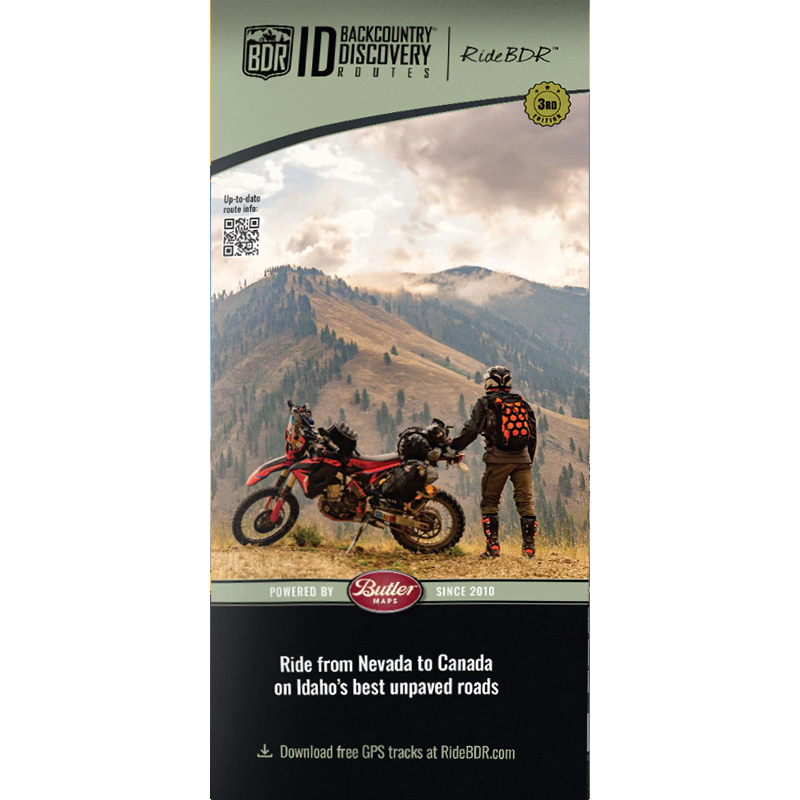 Carte Idaho IDBDR Backcountry Discovery Route - 3e Édition