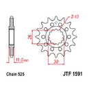 Rubber Cushioned Front Sprocket - Yamaha Tenere 700