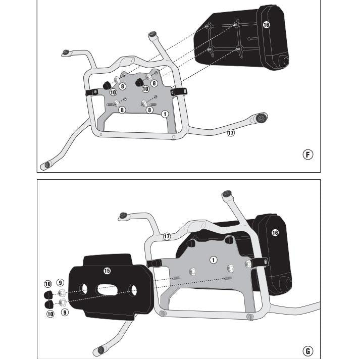 KIT D'INSTALLATION Z-S250 PLR - BMW F850GS