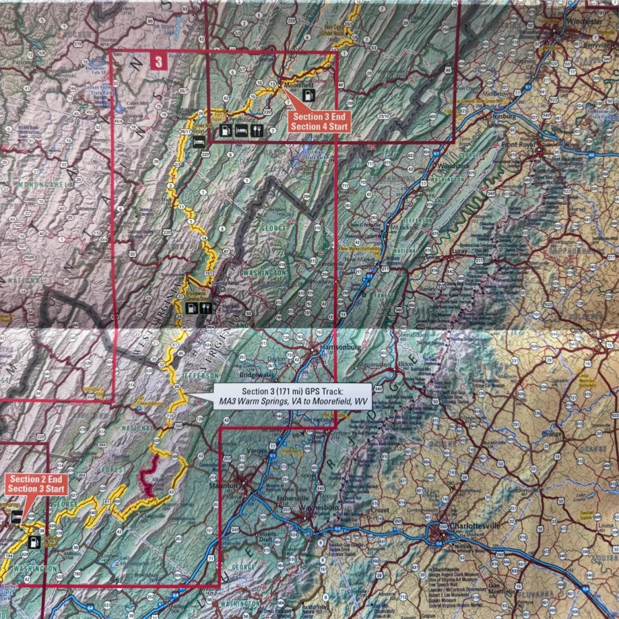 Carte Mid-Atlantic MABDR Backcountry Discovery Route - 2e Édition