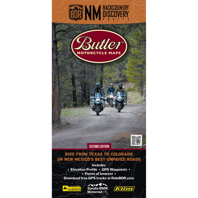 Carte New Mexico NMBDR Backcountry Discovery Route - 2e Édition