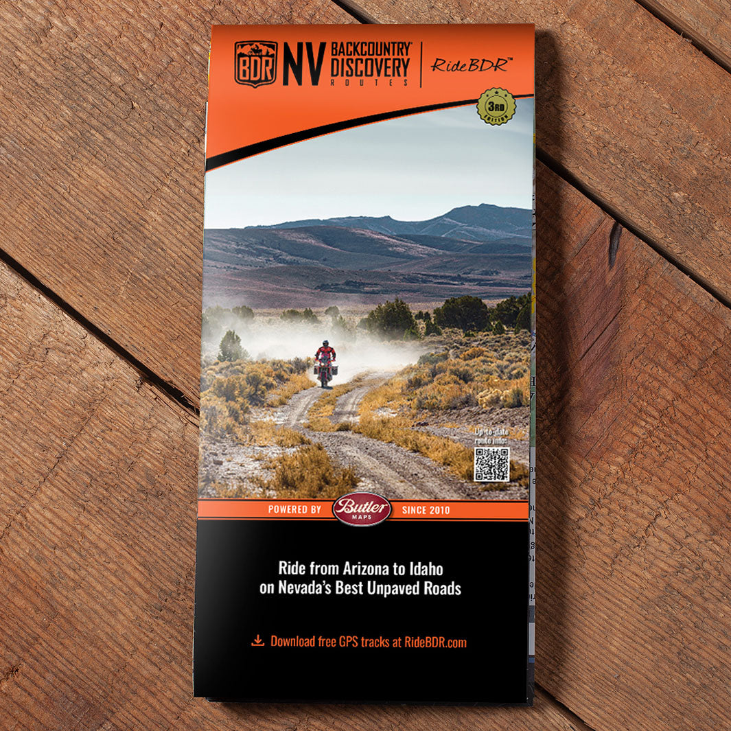 Nevada NVBDR Backcountry Discovery Route Map - 3rd Edition