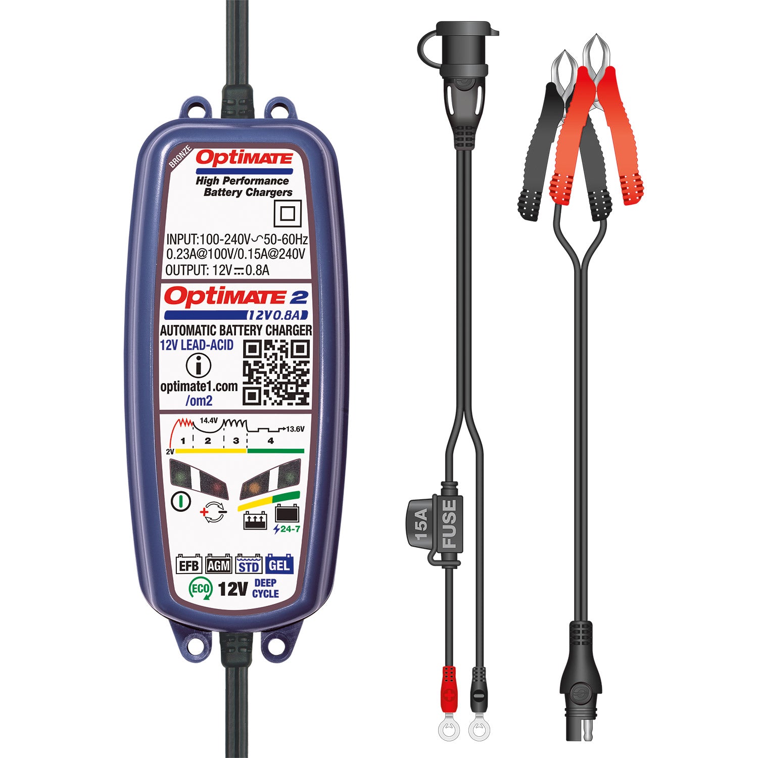 Optimate 2 Battery Charger/Maintainer