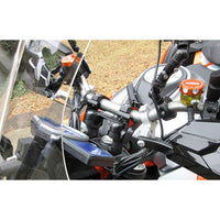 1 3/4" Pivoting Handlebar Risers for 1 1/8" Handlebar & Stem - BMW F800GS 08-12, KTM 690-1290, EXC 250-500, Kawsaki Versys 1000, Husqvarna Norden 901