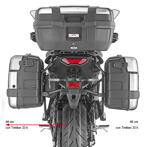 Supports de valises latérales One-Fit Monokey - Yamaha Tracer 9 GT 2019-2020
