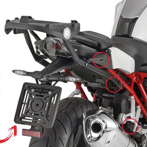 Supports de Valises Latérales Relâche Rapide V35/V37 - BMW R1250R 19- /RS 19-22, R1200R 15-18, R1200RS 15-18