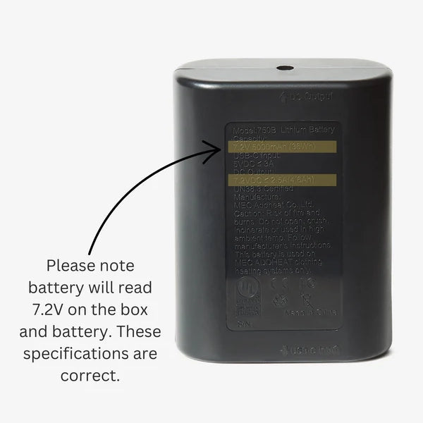 750B Rechargeable Battery 7.4V 5000 mAh