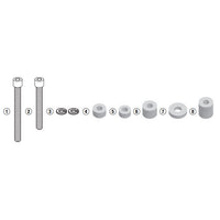 Frame Sliders Mounting Kit - Yamaha Tracer 900 18-20