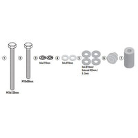 Frame Sliders Mounting Kit - Yamaha MT-09 21-23