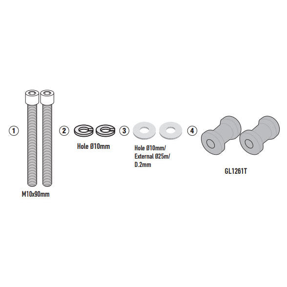 Frame Sliders Mounting Kit - BMW S1000XR 20-